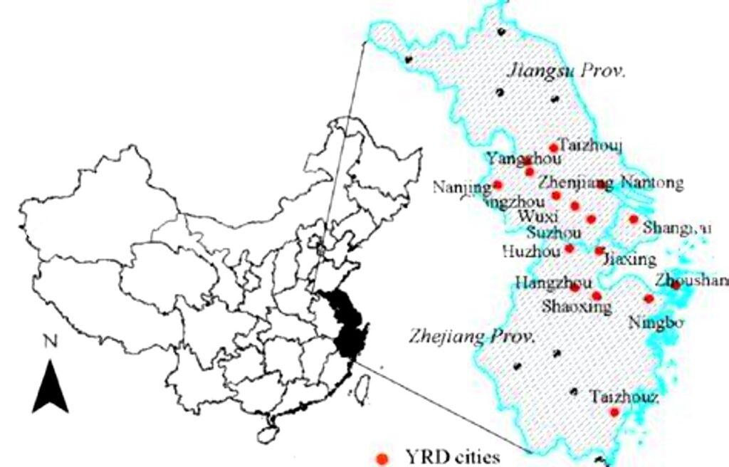 Yangtze River Delta Cities in China